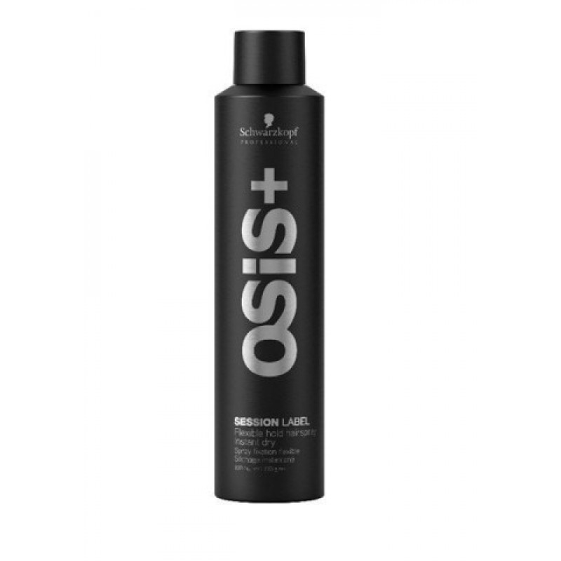 Лак для волос эластичной фиксации-Schwarzkopf Professional Osis Session Label Hair Spray Flexible Hold 500ml